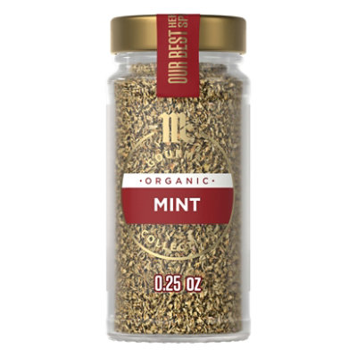 McCormick Gourmet Organic Mint - 0.25 Oz