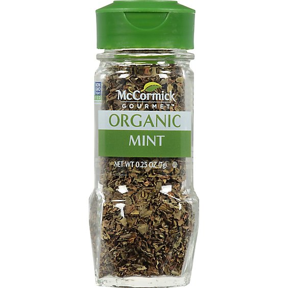 McCormick Gourmet Organic Mint - 0.25 Oz