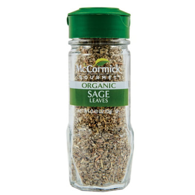 McCormick Gourmet Organic Sage Leaves - 0.43 Oz - Image 1