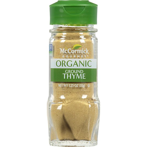 McCormick Gourmet Organic Ground Thyme - 1.25 Oz