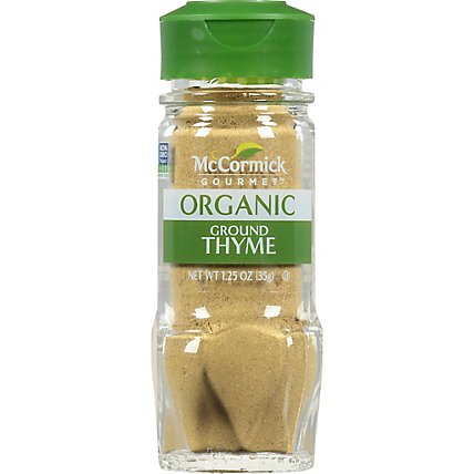 McCormick Gourmet Organic Ground Thyme - 1.25 Oz - Image 1