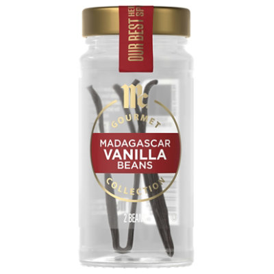 McCormick Gourmet All Natural Beans Vanilla Madagascar - 2 Count