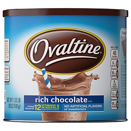 Ovaltine Powder Drink Mix Rich Chocolate - 18 Oz - Image 2