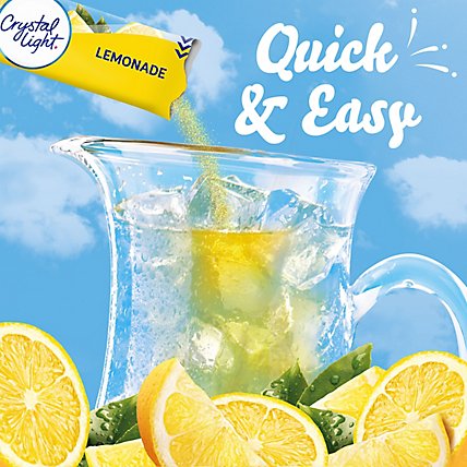 Crystal Light Lemonade Naturally Flavored Powdered Drink Mix Pitcher Packets - 6 Count - Image 6