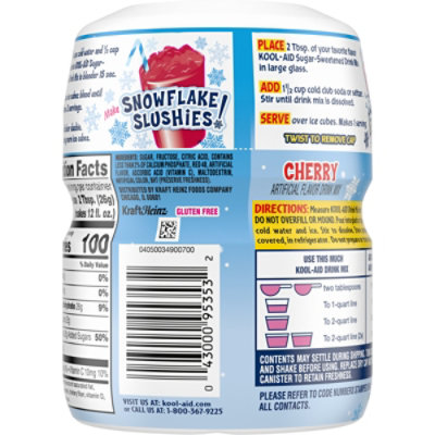 Kool-Aid Sugar Sweetened Cherry Artificially Flavored Powdered Soft Drink Mix Canister - 19 Oz - Image 6