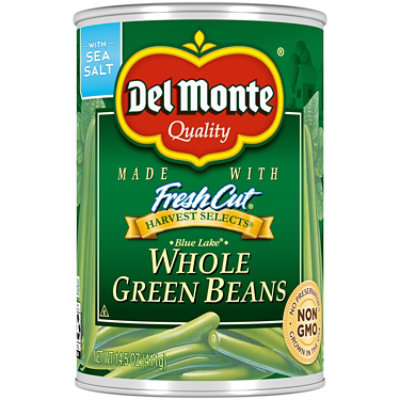 Del Monte Harvest Selects Beans Green Blue Lake Whole with Natural Sea Salt - 14.5 Oz - Image 1