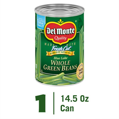 Del Monte Harvest Selects Beans Green Blue Lake Whole with Natural Sea Salt - 14.5 Oz - Image 3