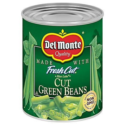 Del Monte Fresh Cut Green Beans Cut Blue Lake - 28 Oz