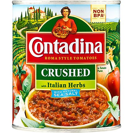 Contadina Tomatoes Roma Style Crushed in Tomato Puree with Italian Herbs - 28 Oz - Image 2