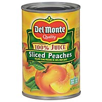 Del Monte Peaches Sliced in 100% Juice - 15 Oz - Image 2