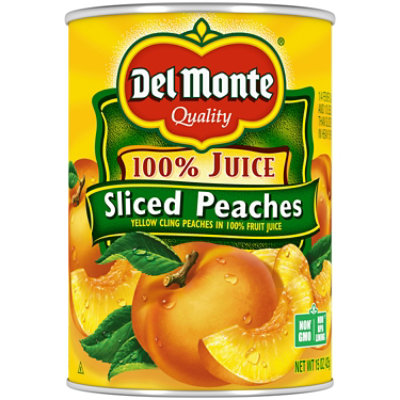 Del Monte Peaches Sliced in 100% Juice - 15 Oz - Image 1