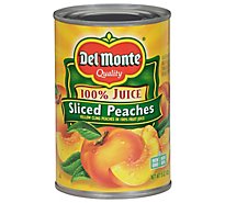 Del Monte Peaches Sliced in 100% Juice - 15 Oz