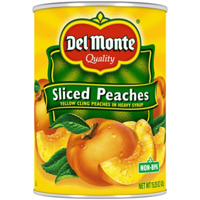 Del Monte Peaches Sliced in Heavy Syrup - 15.25 Oz - Image 1