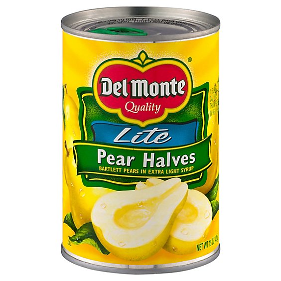 Del Monte Pears Halves in Light Syrup - 15 Oz