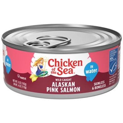 Chicken of the Sea Salmon Pink In Water Chunk Style - 5 Oz