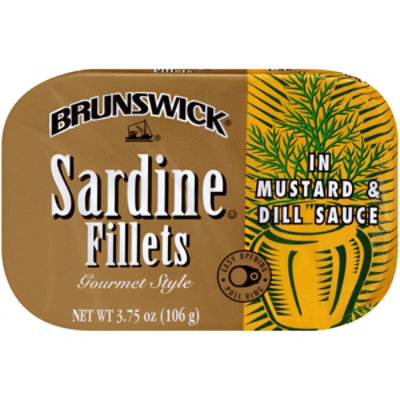 Brunswick Sardines Fillets in Mustard & Dill Sauce - 3.75 Oz - Image 3