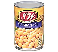 S&W Beans Garbanzo - 15.5 Oz