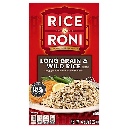 Rice-A-Roni Rice Long Grain & Wild Rice Original Box - 4.3 Oz - Image 2