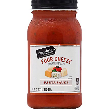 Signature SELECT Pasta Sauce Four Cheese Jar - 24 Oz - Image 2