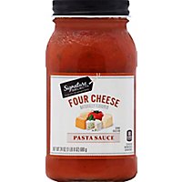 Signature SELECT Pasta Sauce Four Cheese Jar - 24 Oz - Image 2