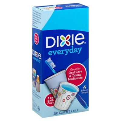 Dixie Everyday Disposable Printed Paper Bath Cups, 200 ct - Harris Teeter