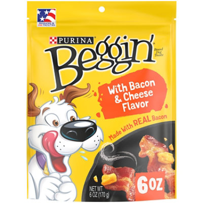 Beggin Dog Treats With Bacon & Cheese - 6 Oz