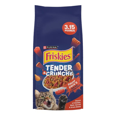 Friskies Cat Food Dry Grillers Meaty Tenders + Crunchy Bites - 3.15 Oz - Image 1