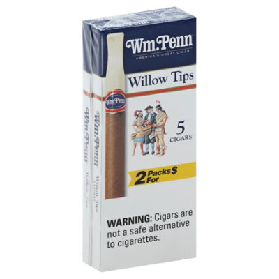William Penn Willow Tip Cigars - 2-5 Count - Image 1