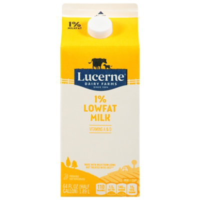 Lucerne Milk Lowfat 1% Milkfat - Half Gallon (container may vary) - Image 2