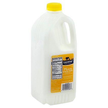 Lucerne Milk Lowfat 1% Milkfat - Half Gallon