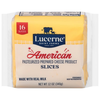 Lucerne Cheese Slices Ameri - Online Groceries | Albertsons