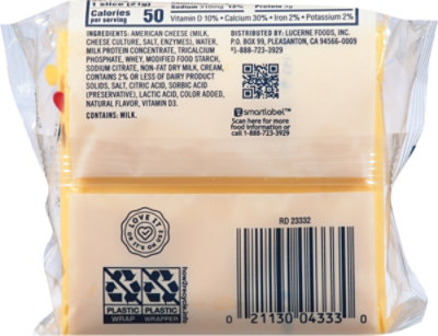 Lucerne Cheese Slices American - 16 - 0.75 Oz - Image 5