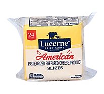 Lucerne Cheese Slices American - 24 - 0.67 Oz