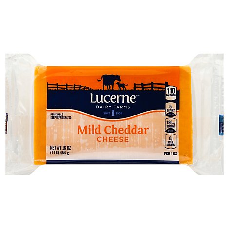 Lucerne Cheese Natural Mild Cheddar - 16 Oz