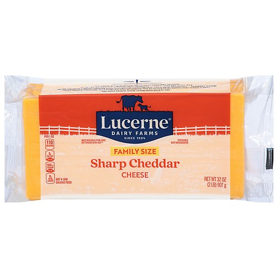 Lucerne Cheese Sharp Cheddar - 32 Oz