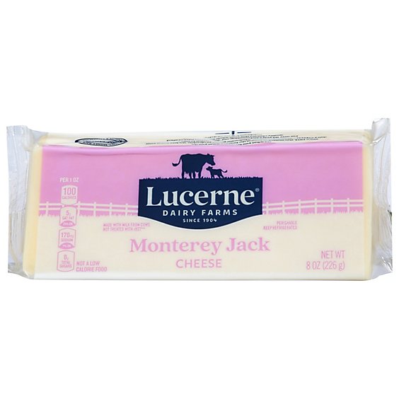 Lucerne Cheese Monterey Jack - 8 Oz