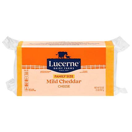 Lucerne Cheese Natural Mild Cheddar - 32 Oz - Image 2