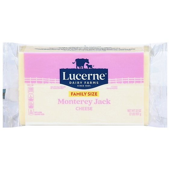 Lucerne Cheese Natural Monterey Jack - 32 Oz