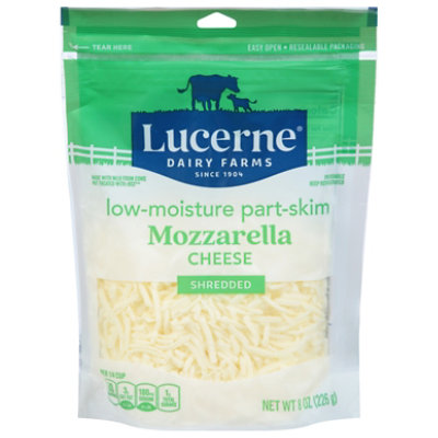 Lucerne Cheese Shredded Low-Moisture Part-Skim Mozzarella - 8 Oz