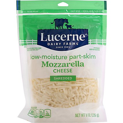 Lucerne Cheese Shredded Low-Moisture Part-Skim Mozzarella - 8 Oz - Image 2