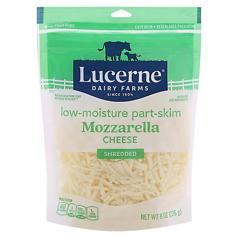Lucerne Cheese Shredded Low-Moisture Part-Skim Mozzarella - 8 Oz
