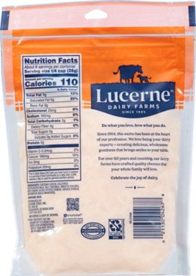 Lucerne Cheese Finely Shredded Mild Cheddar - 8 Oz - Image 5