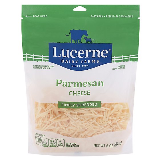 Lucerne Cheese Finely Shredded Parmesan - 6 Oz