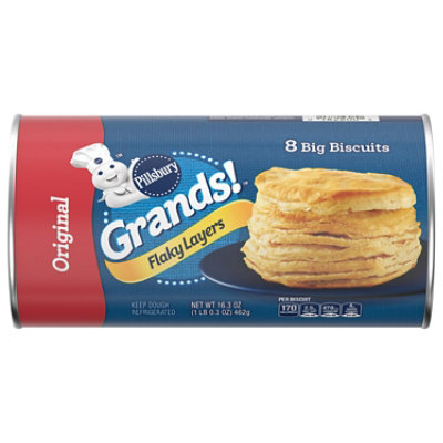 Pillsbury Grands! Biscuits Flaky Layers Original 8 Count - 16.3 Oz - Image 1