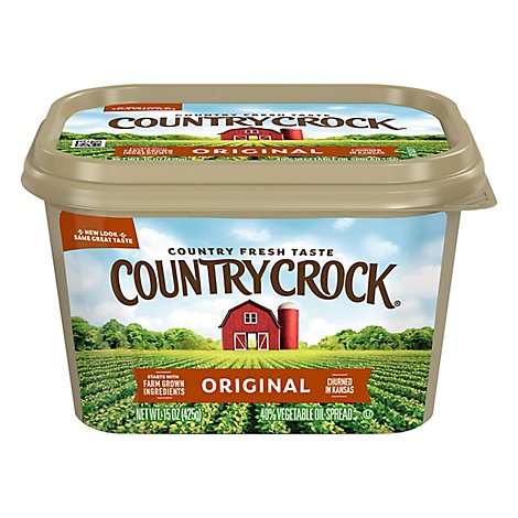 Country Crock Shedds Spread Buttery Spread 40% Vegetable Oil Original - 15 Oz