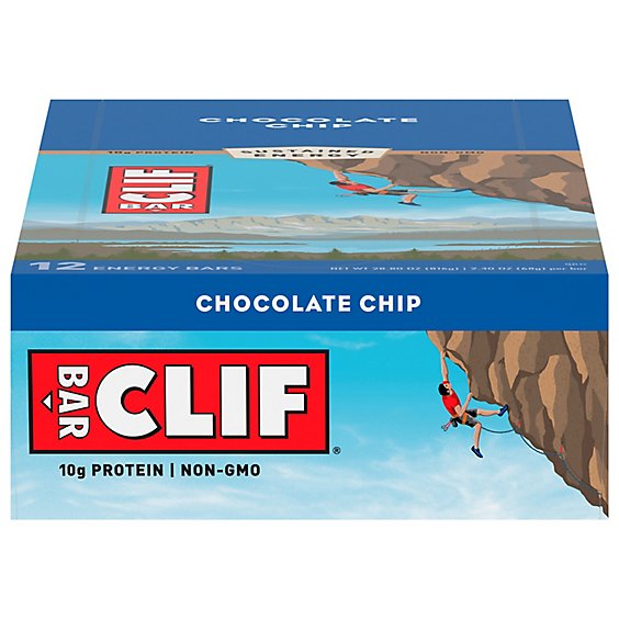 CLIF Energy Bar Chocolate Chip - 12-2.4 Oz