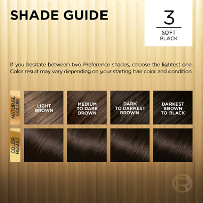 L'Oreal Paris Superior Preference Luminous Fade-Defying Hair Color 3 Soft Black - Each - Image 4