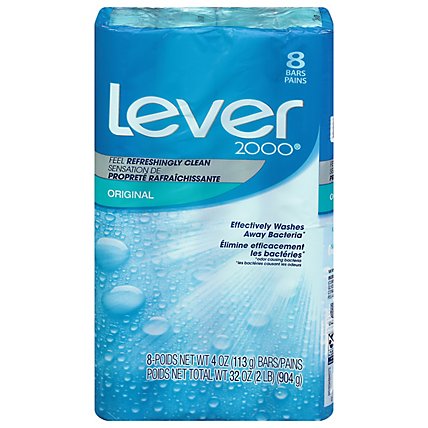 Lever 2000 Bar Soap Clean Rinsing Perfectly Fresh Original - 8-4 Oz - Image 2