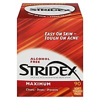 Stridex Acne Medication Maximum Soft Touch Pads - 90 Count - Image 3