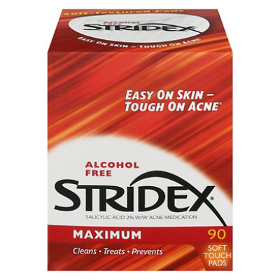 Stridex Acne Medication Maximum Soft Touch Pads - 90 Count - Image 3